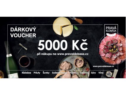 e-Dárkový poukaz v hodnotě 5 000,- Kč