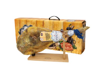 225 Jamón Serrano kýta 7,5 kg – dárkové balení