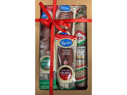 Dárková kazeta XL salámů a klobás Pick a Gyulai