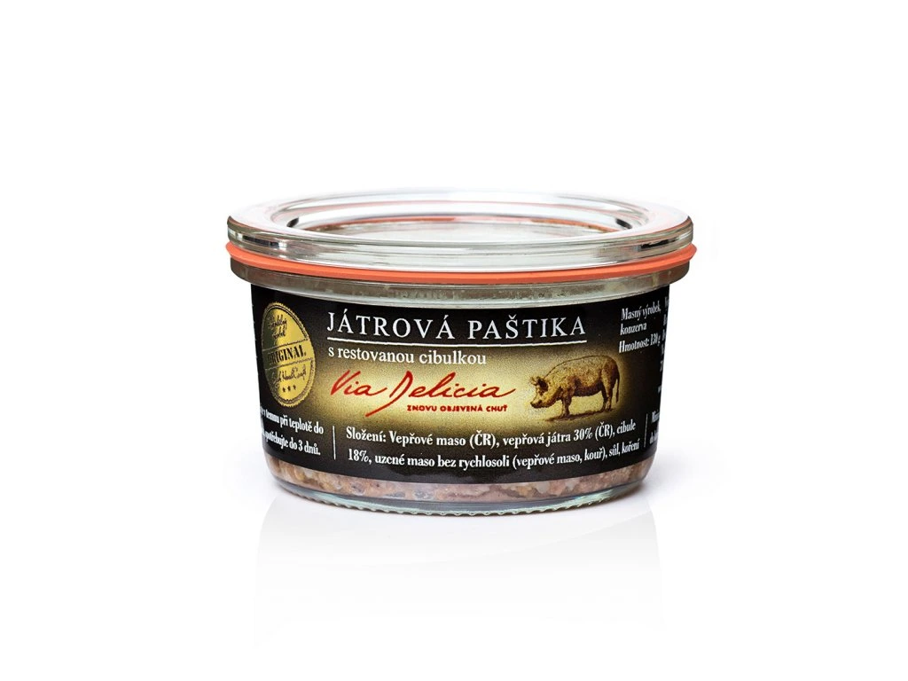 Via Delicia Játrová paštika s restovanou cibulkou 130 g/ZACHRAŇ JÍDLO