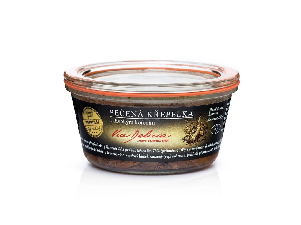 Via Delicia Pečená křepelka s divokým kořením 210 g/ZACHRAŇ JÍDLO