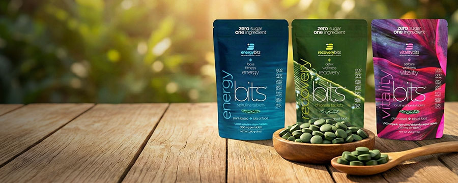 ENERGYbits® - Spirulina a chlorella pre čistú energiu tela aj mysle
