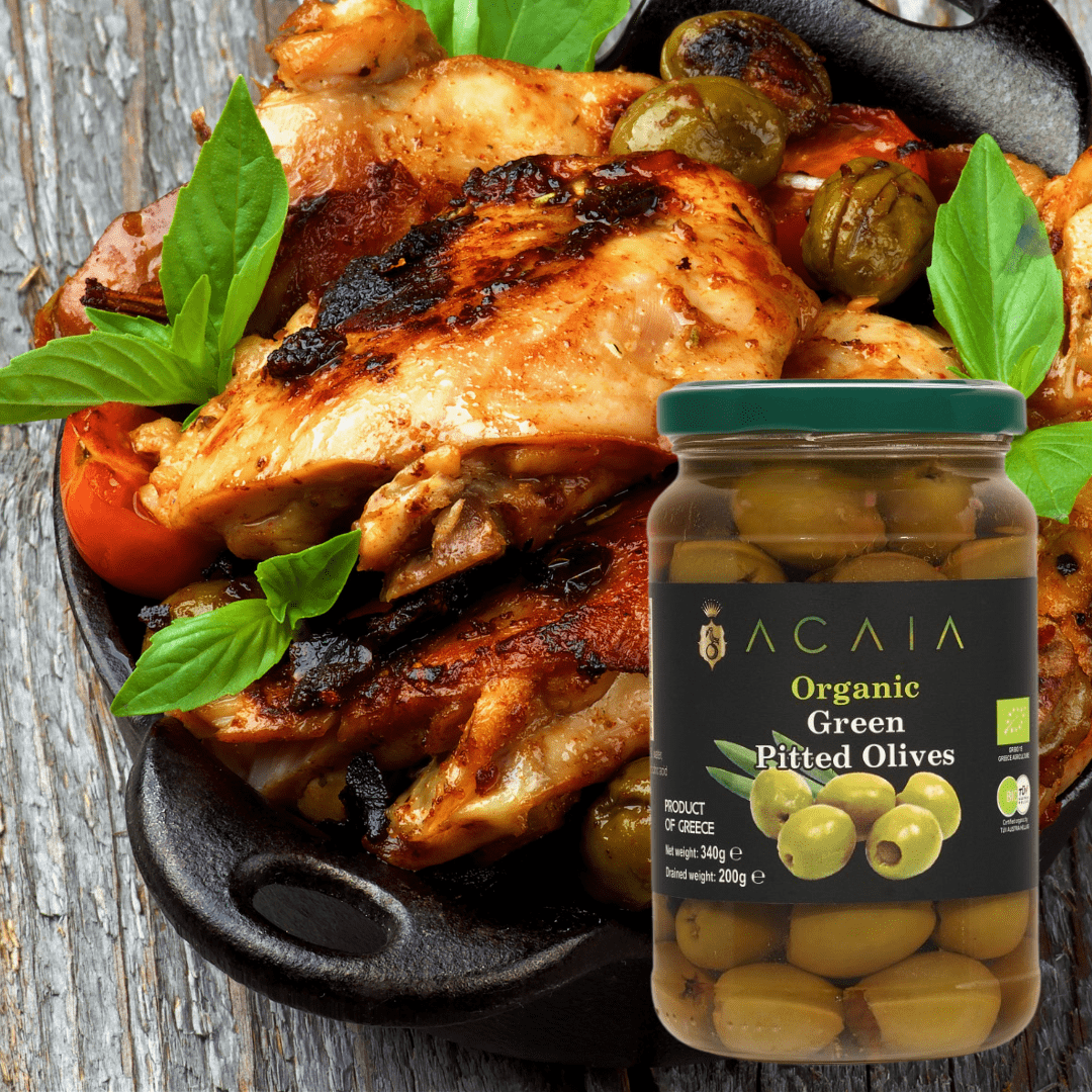 Pečené kuřecí čtvrtky Halkidiki