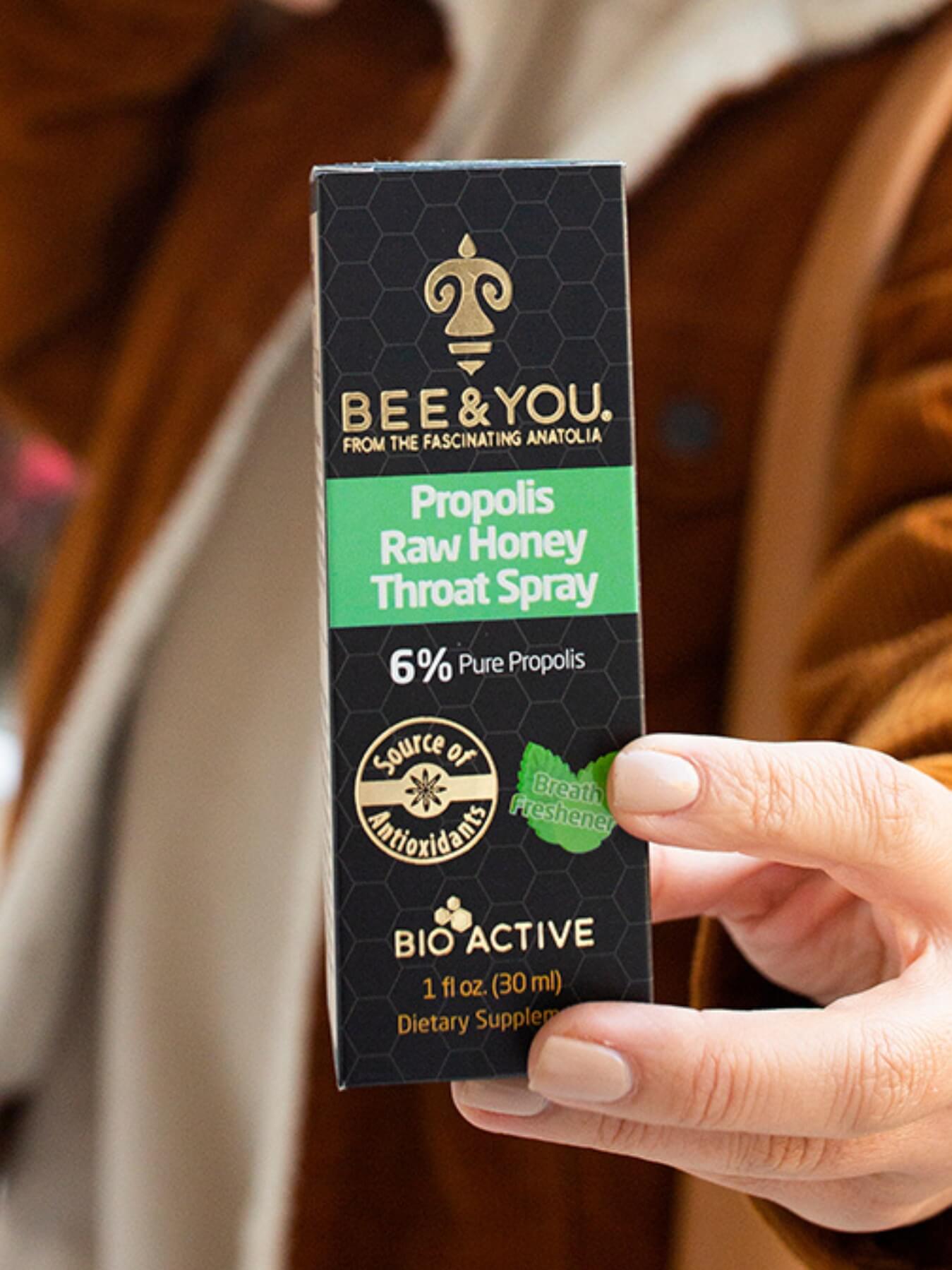 Sprej do krku s medem