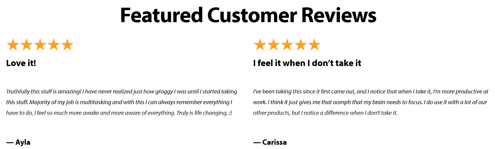 Hodnocení amerických uživatelů Brain Boost