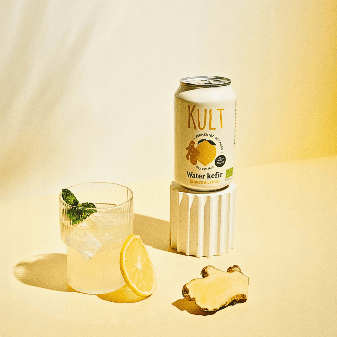 KULT Kefir Citron & Zázvor – bio vodní kefír