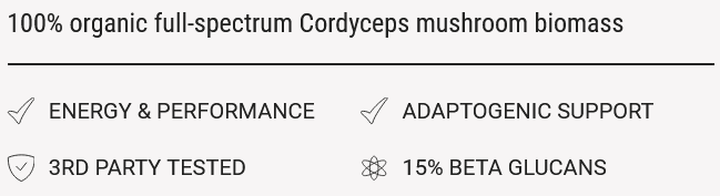 Organic Cordyceps Perform Capsules nutri