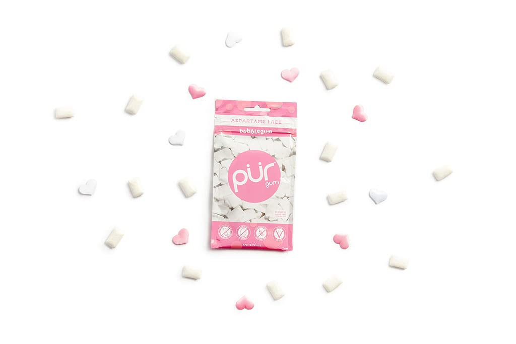 PÜR Bubblegum – žvýkačky s xylitolem bez aspartamu