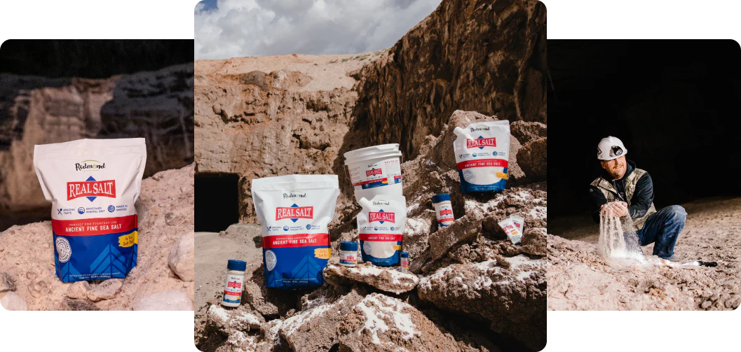 Redmond Real Salt pravěká mořská sůl z ložiska v Utahu v přirozeném prostředí těžby