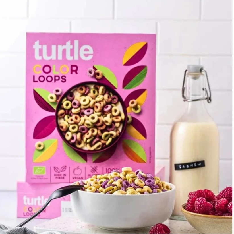 Color Loops – ovocné cereální kroužky Turtle