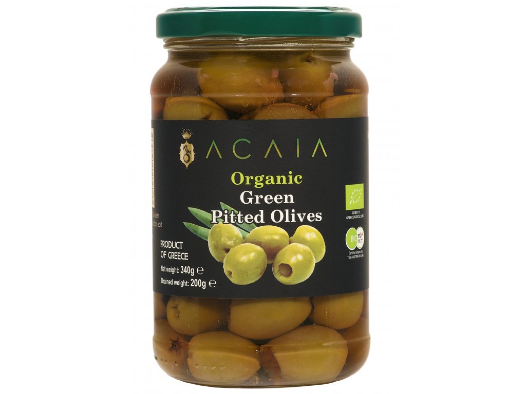 ACAIA | Bio zelené olivy bez pecek - Halkidiki - 340 g