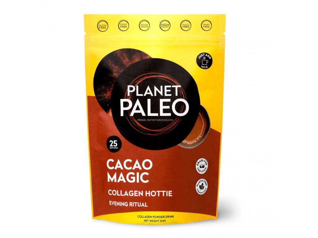 Planet Paleo | Kolagen latté - Cacao Magic - 264 g