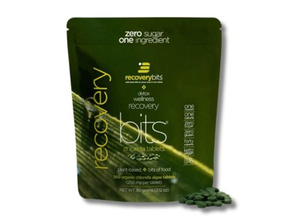 RECOVERYbits® Chlorella v tabletách  trávení • vyprazdňování • zátěž z prostředí • detoxikace • imunita