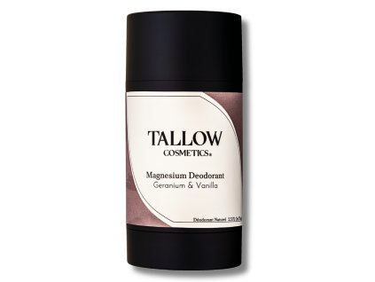 Tallow Cosmetics | Magnéziový deodorant – geranium & vanilka