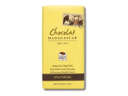 Chocolat Madagascar | Bílá čokoláda s bourbonským vanilkovým kaviárem 37% kakaa z Madagaskaru