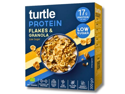 Turtle | Bezlepkové cereálie s vysokým obsahem bílkovin