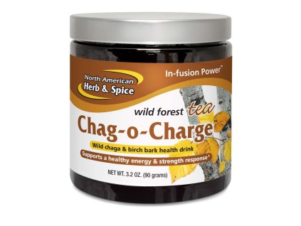 NORTH AMERICAN HERB & SPICE - Sibiřský Čagový Čaj s MACOU a BŘEZOVOU KŮROU - CHAG-O-CHARGE [90g]