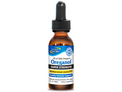 NORTH AMERICAN HERB & SPICE - OREGANOL P73 - Olejové kapky z extraktu DIVOKÉHO OREGANA [SUPER STRENGTH, 13.5ml-30ml]