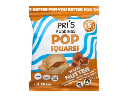 Pop Squares taštičky s lískooříškovou náplní | PRI'S PUDDINGS