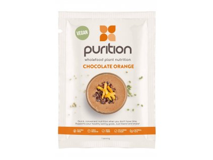 Vegan instantní proteinové jídlo - Čokoláda Pomeranč | PURITION