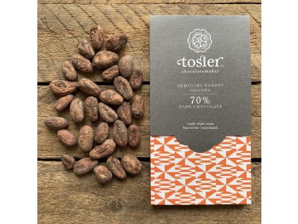 Hořká čokoláda 70 % kakao - Semuliki Forest, Uganda | TOSIER CHOCOLATEMAKER