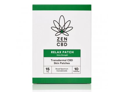 Zen CBD - Transdermální náplasti Relax Extra s 15 mg účinné látky/ ks