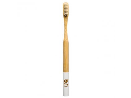Bambusový zubní kartáček v bílé barvě