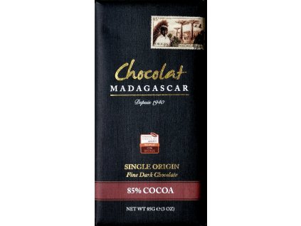 85% hořká 'single origin' čokoláda, údolí Sambirano, Madagaskar