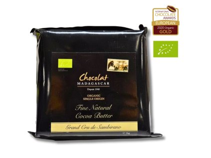 Chocolat Madagascar Bio Výběrové kakaové máslo na pečení 100 % kakaa