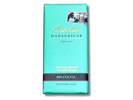 Chocolat Madagascar | 80% mléčná čokoláda - Sambirano - 85 g