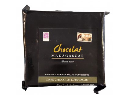 70% čokoláda na vaření a pečení - dark  Grand cru de Sambirano boby - 1 kg