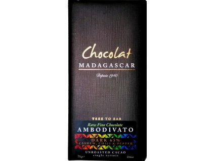 Chocolat Madagascar |65% raw čokoláda s chilli a černým pepřem - 75 g