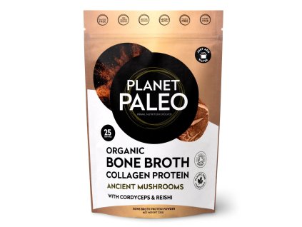 Planet Paleo | Bio Sušený vývar a protein - Houby - 225 g