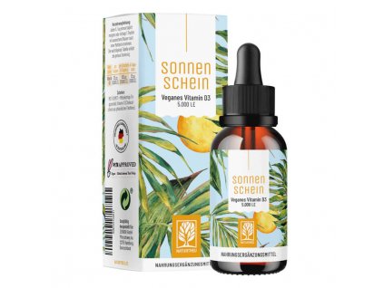 Naturtreu | Vitamín D3 kapky 5000 I.E. - SonnenSchein - 50 ml