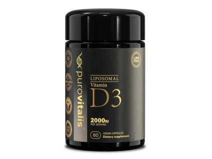 Puravitalis | Liposomální Vitamin D3 - 2000 I.U. - 60 ks