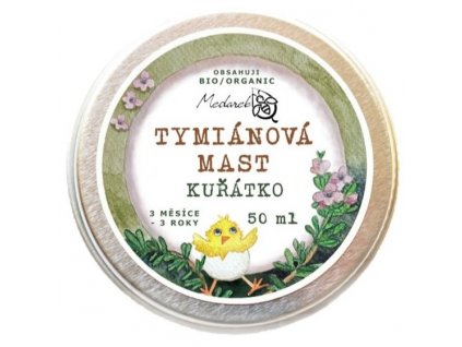 Medarek | Bio Tymiánová mast Kuřátko - 50 ml