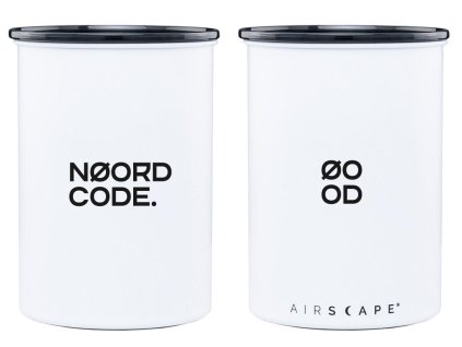 Noordcode | Vzduchotěsné nádoby na skladování potravin v bílé barvě