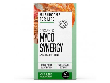 Mushrooms4Life | Bio MyCo Synergie - Směs 6 vitálních hub kapsle - 60 ks