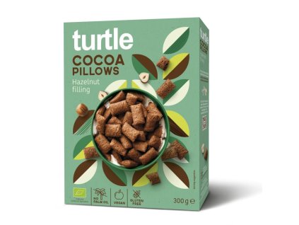 Turtle | Bio Cereálie Cocoa Pillows 300g - pravebio.cz