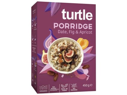 Turtle | Bio Ovesná kaše - Datle, Fíky a Meruňky - 450 g