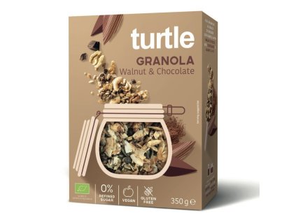 Turtle | Bio Granola - Walnut and Chocolate - 350 g