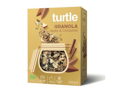 Turtle | Bio Granola - Apple and Cinnamon - 350 g - pravebio.cz