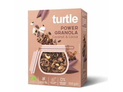 Turtle | Bio Granola - Coconut and Cococa 350 g - pravebio.cz