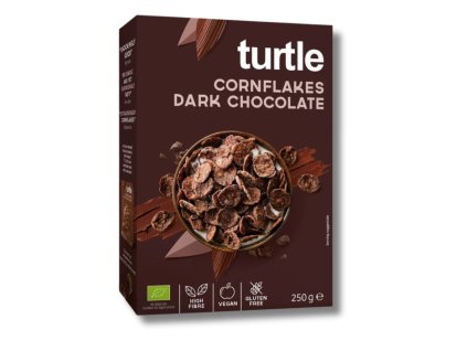 Turtle | Bio Kukuřičné vločky obalené v hořké čokoládě