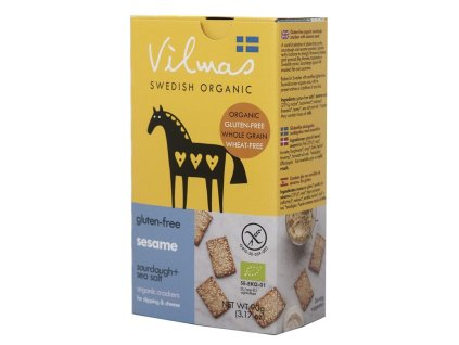 Vilmas Swedish Organic | Bio Švédské krekry se sezamem - 90 g