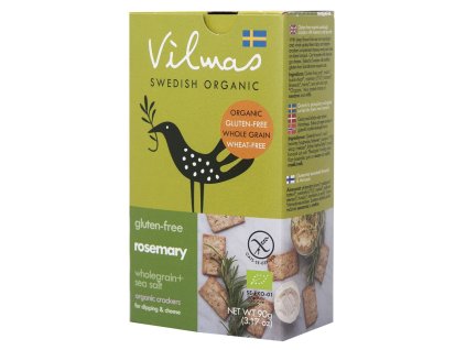 Vilmas Swedish Organic | Bio Švédské krekry s rozmarýnem
