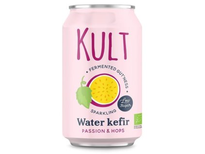Kult Kefir | Bio Vodní kefir s příchutí mučenky a chmelu
