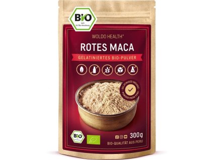 Woldohealth | Maca červená BIO prášek - 300 g