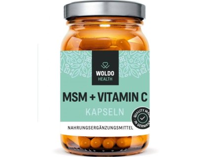 Woldohealth | MSM s vitamínem C - 180 kapslí