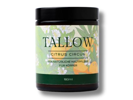 Tallow | Bio Šlehané tělové máslo z hovězího loje - Citrus Circus
